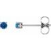 Round 4-Prong Lightweight Stud Earrings