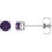 Round 4-Prong Lightweight Stud Earrings