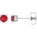 Round 4-Prong Lightweight Stud Earrings
