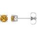 Round 4-Prong Lightweight Stud Earrings