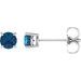 Round 4-Prong Lightweight Stud Earrings