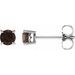 Round 4-Prong Lightweight Stud Earrings