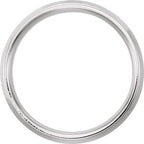Beveled-Edge Comfort-Fit Flat Band