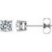 Round 4-Prong Lightweight Stud Earrings