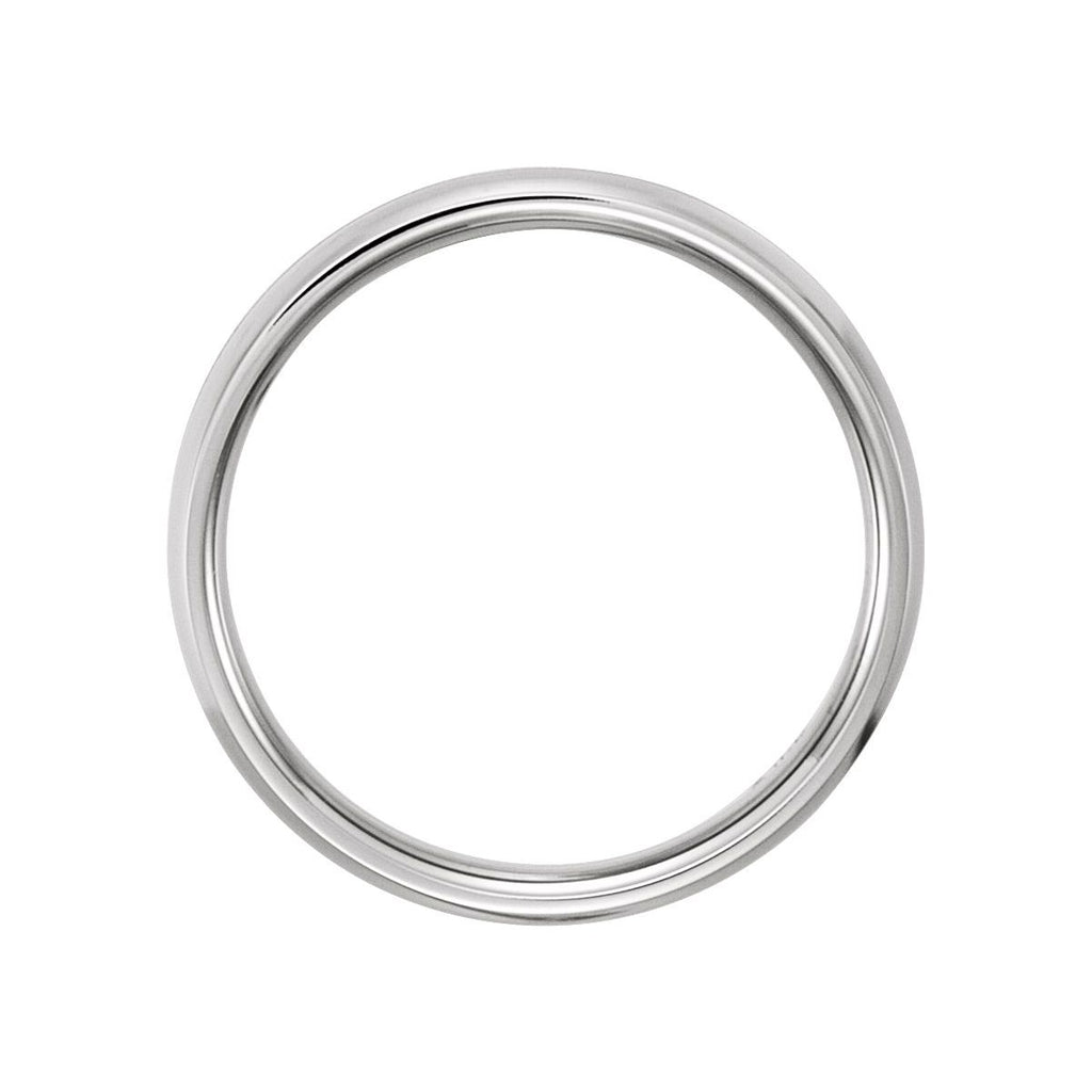 Grooved Comfort-Fit Half Round Band