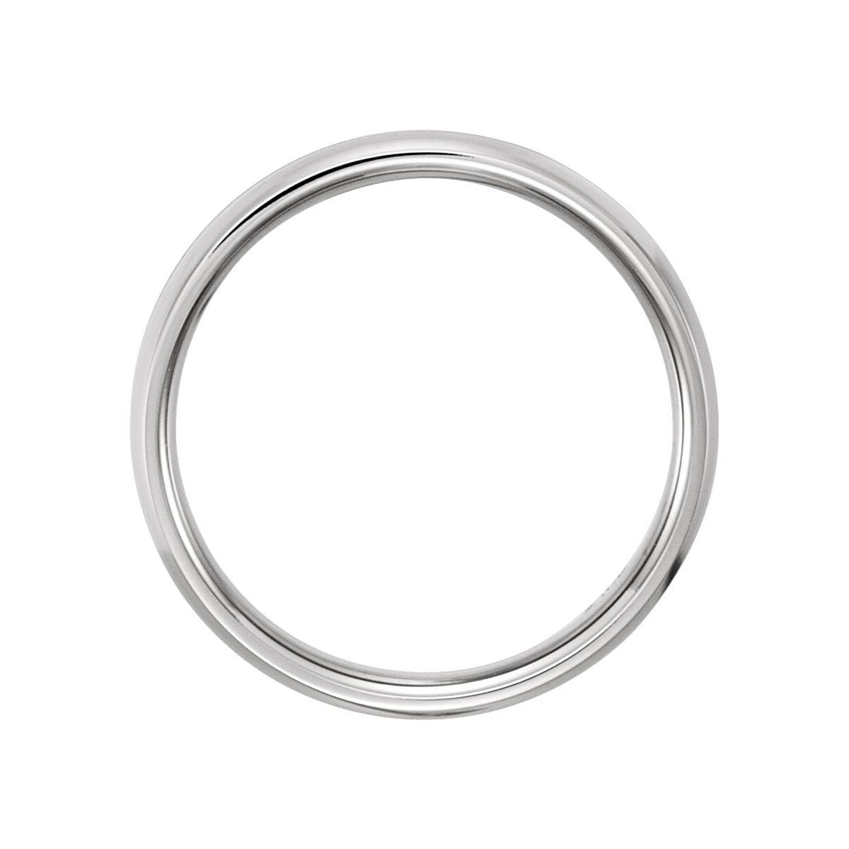 Grooved Comfort-Fit Half Round Band