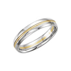 Grooved Comfort-Fit Half Round Band
