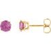 Round 4-Prong Lightweight Stud Earrings