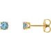 Round 4-Prong Lightweight Stud Earrings