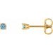 Round 4-Prong Lightweight Stud Earrings