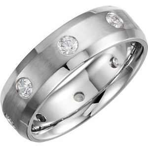 Accented Beveled-Edge Band