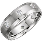 Accented Beveled-Edge Band