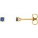 Round 4-Prong Lightweight Stud Earrings