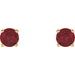 Round 4-Prong Lightweight Stud Earrings