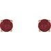 Round 4-Prong Lightweight Stud Earrings