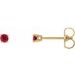 Round 4-Prong Lightweight Stud Earrings
