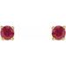 Round 4-Prong Lightweight Stud Earrings