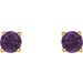 Round 4-Prong Lightweight Stud Earrings
