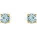 Round 4-Prong Lightweight Stud Earrings