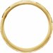 Milgrain Edge Geometric Faceted Comfort-Fit Half Round Band with Satin Finish