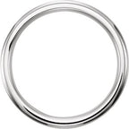 Milgrain Beveled-Edge Comfort-Fit Flat Band