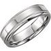 Milgrain Beveled-Edge Comfort-Fit Flat Band