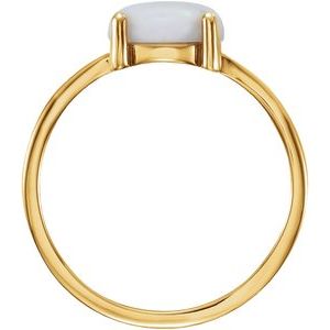 Cabochon Solitaire Ring