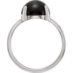 Cabochon Solitaire Ring