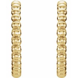 Beaded Hoop Earrings