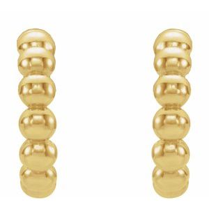 Beaded Hoop Earrings