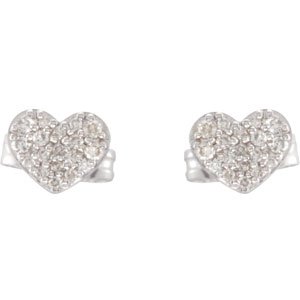 Cluster Heart Earrings