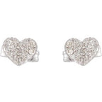 Cluster Heart Earrings