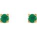 Round 4-Prong Lightweight Stud Earrings