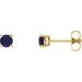Round 4-Prong Lightweight Stud Earrings