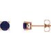 Round 4-Prong Lightweight Stud Earrings