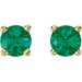 Round 4-Prong Stud Earrings