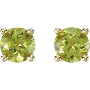 Round 4-Prong Stud Earrings