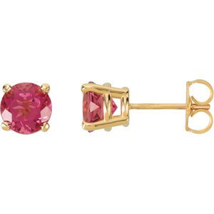 Round 4-Prong Stud Earrings