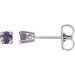 Round 4-Prong Stud Earrings