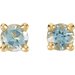Round 4-Prong Stud Earrings
