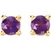 Round 4-Prong Stud Earrings