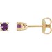 Round 4-Prong Stud Earrings