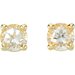Round 4-Prong Stud Earrings