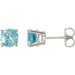 Round 4-Prong Stud Earrings