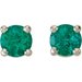 Round 4-Prong Stud Earrings
