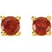 Round 4-Prong Stud Earrings