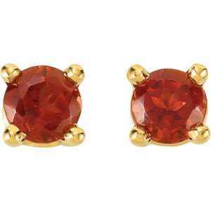 Round 4-Prong Stud Earrings