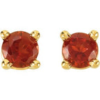Round 4-Prong Stud Earrings