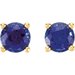 Round 4-Prong Stud Earrings