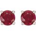 Round 4-Prong Stud Earrings